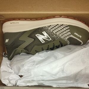 New Balance Green and White Sneakers